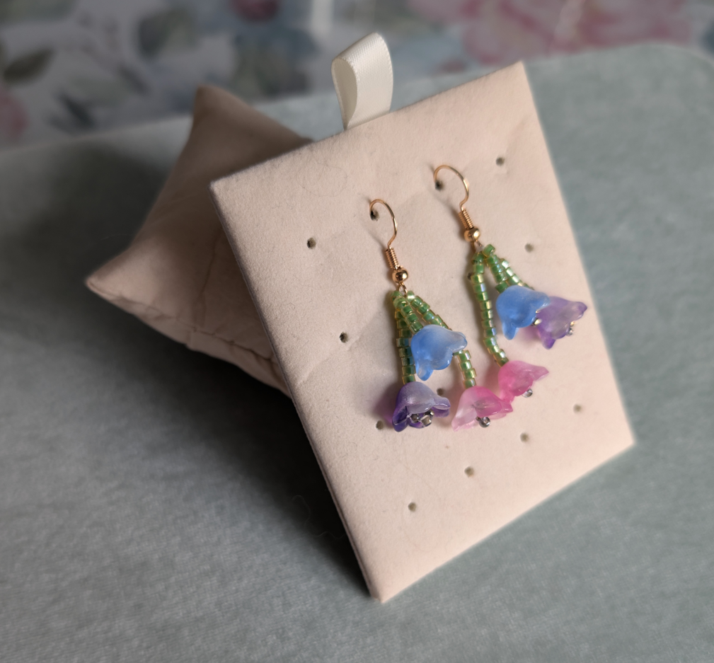 Sugar Blossoms - Periwinkle and Coral